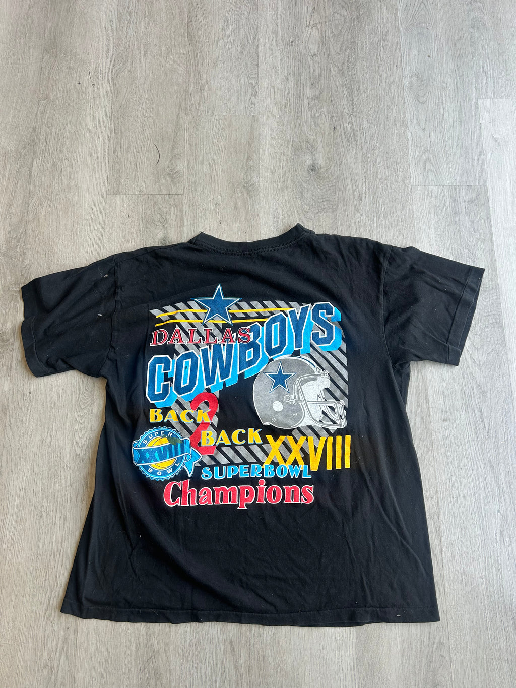 Vintage NFL Dallas CowBoys Back To Back Super Bowl Champions