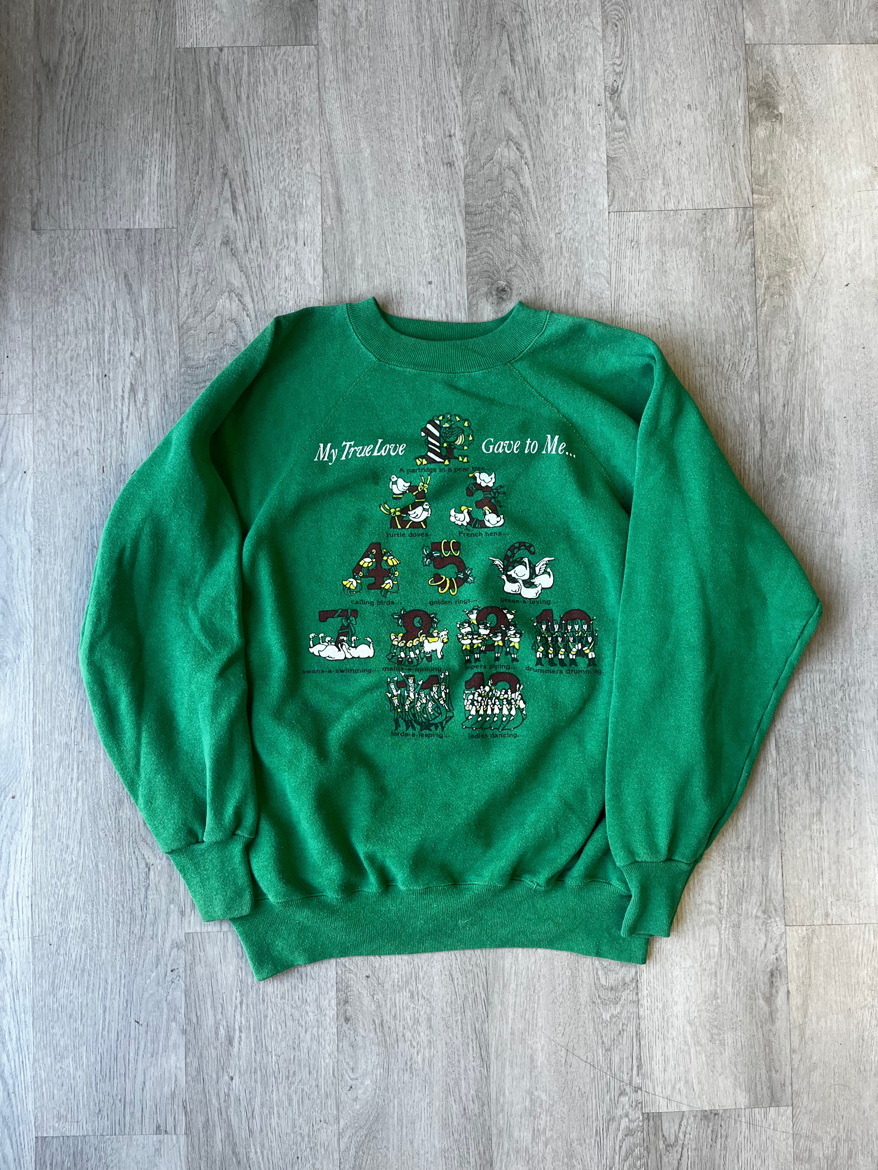 Vintage My True Love Gave to Me Christmas Sweatshirt