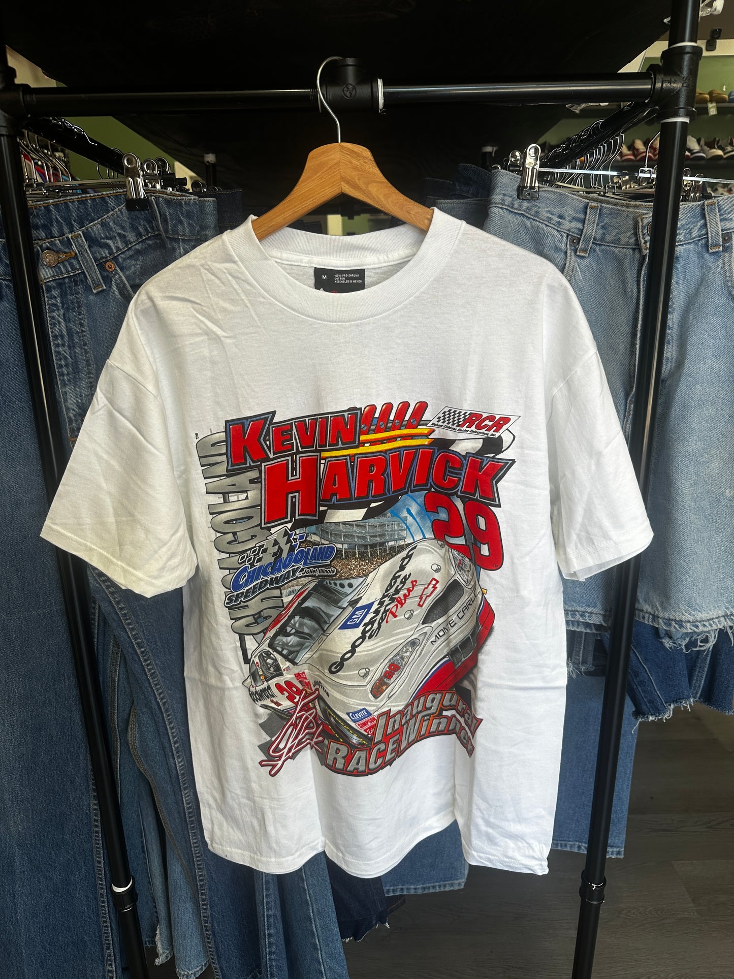 Vintage Kevin Harvick Chicagoland Speedway Inaugural Race Winner NASCAR Tee