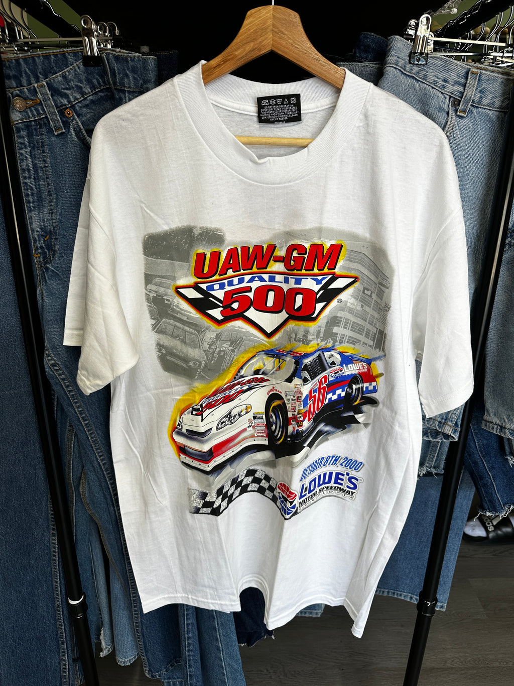 Vintage 2000 UAW-GM Quality 500 Lowe’s 56 NASCAR Tee