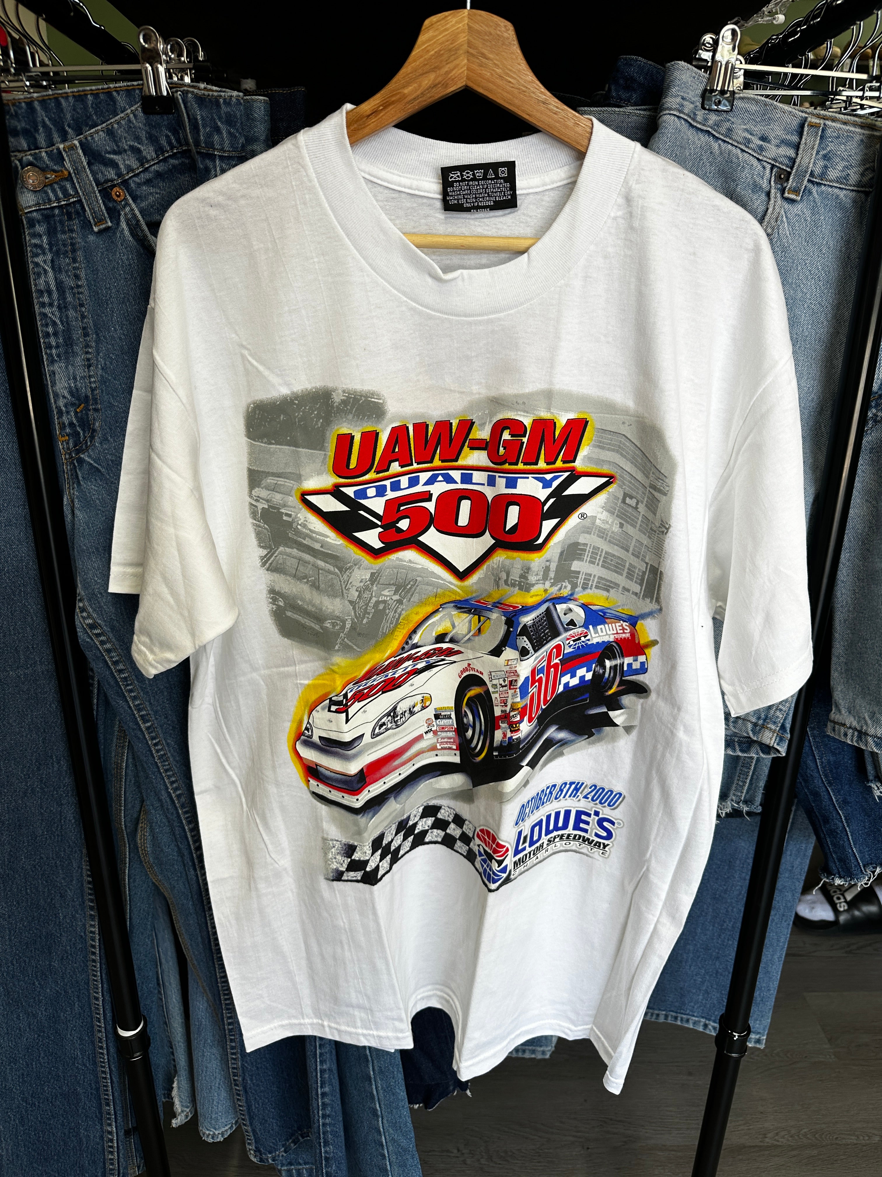 Vintage 2000 UAW-GM Quality 500 Lowe’s 56 NASCAR Tee