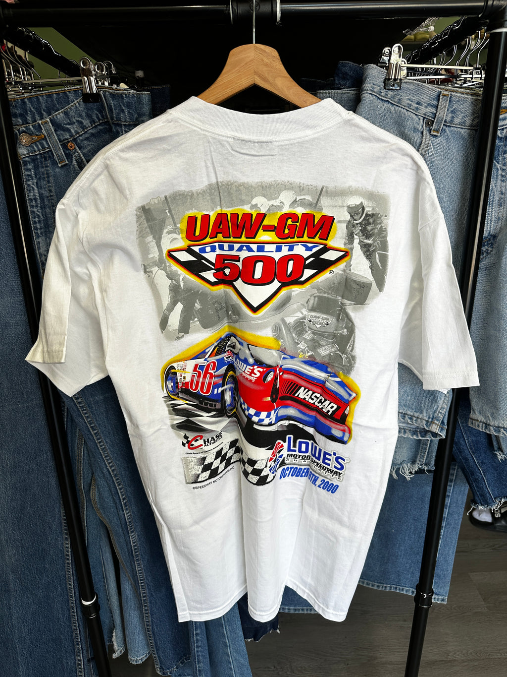 Vintage 2000 UAW-GM Quality 500 Lowe’s 56 NASCAR Tee