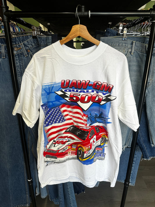(AO) UAW-GM Quality 500 Charlotte Lowe’s Racing American Style 73 NASCAR Tee