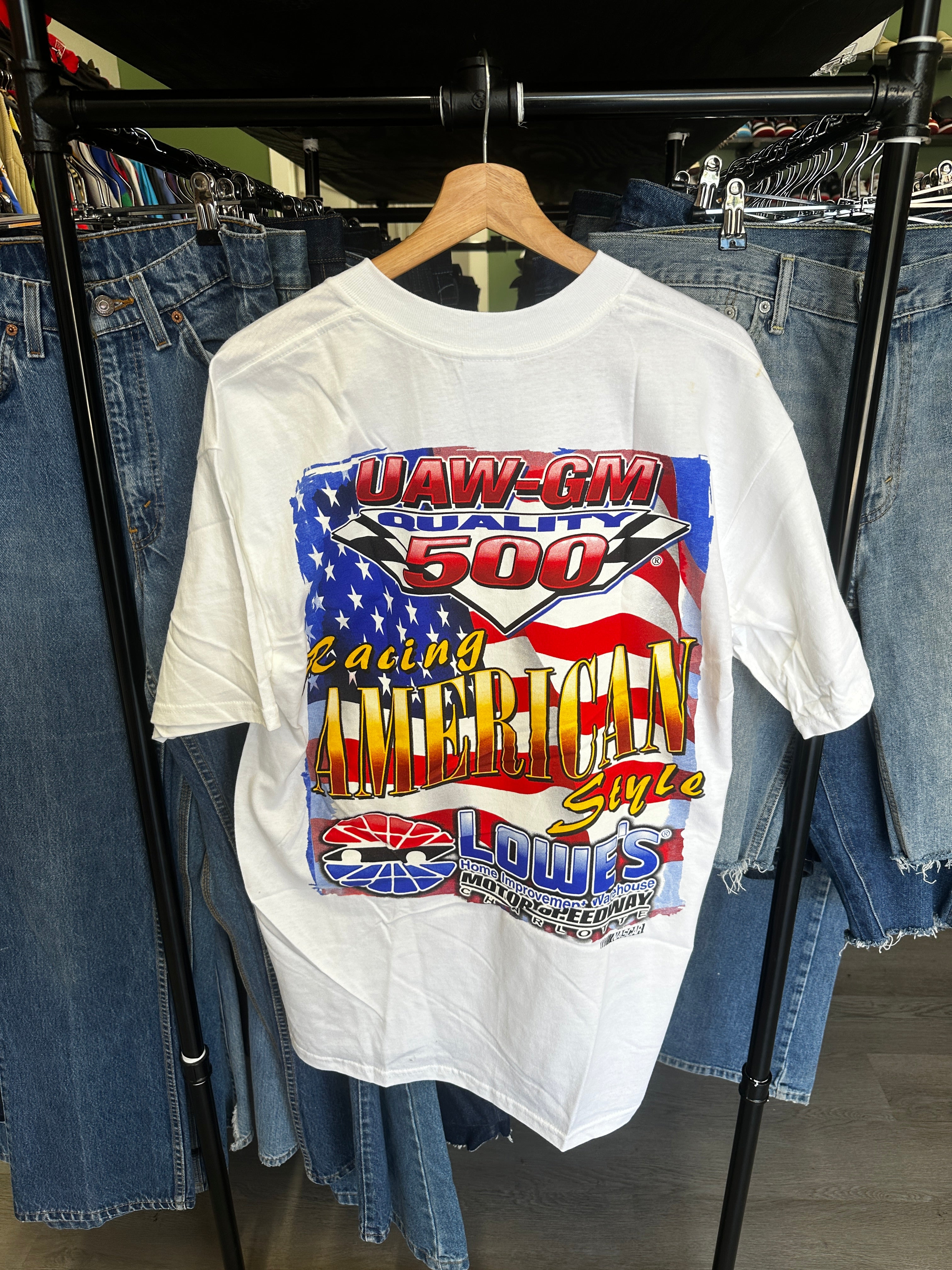(AO) UAW-GM Quality 500 Charlotte Lowe’s Racing American Style 73 NASCAR Tee