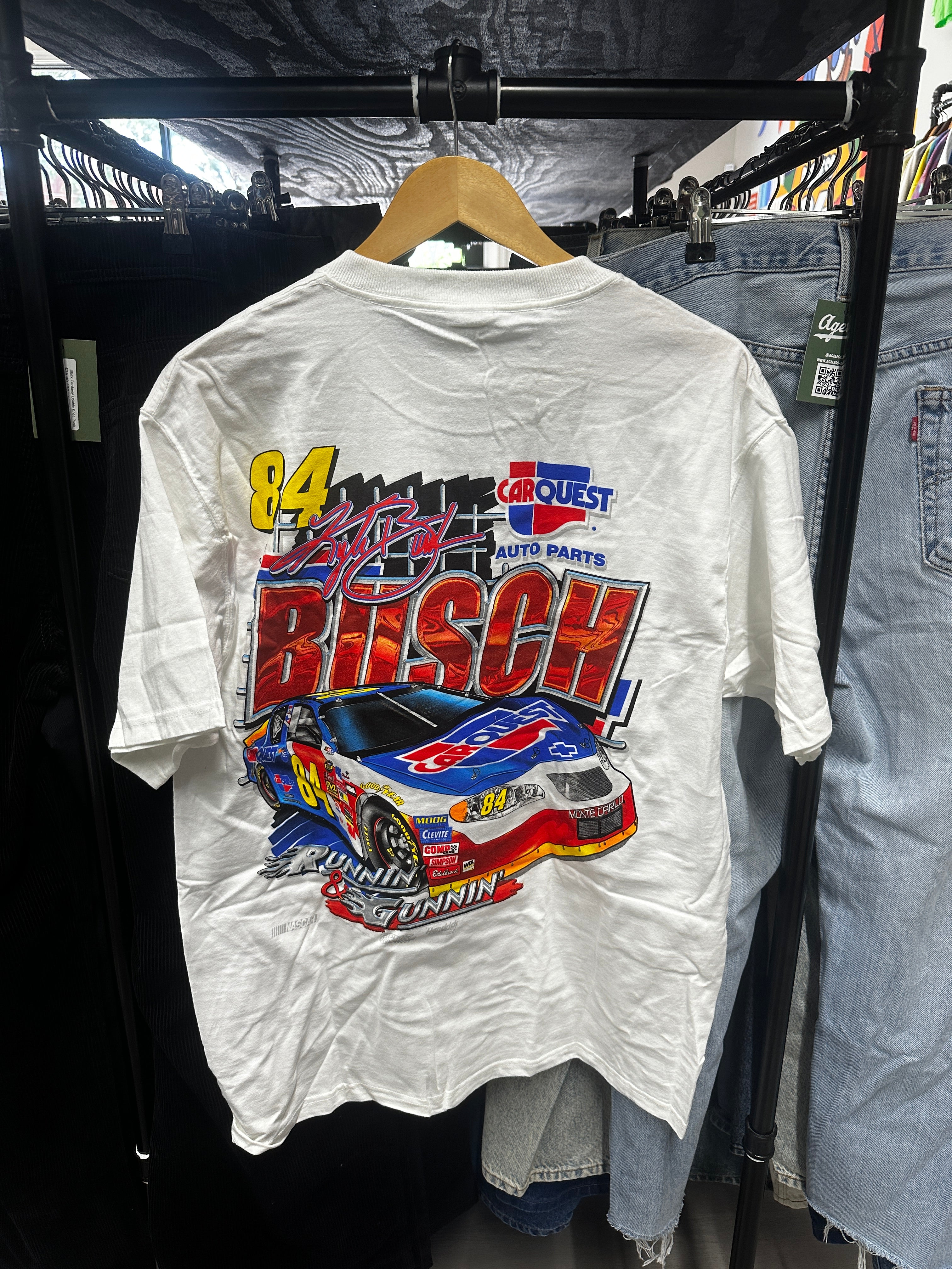 (AO) Vintage Kyle Busch Car Quest Carquest Racing 84 NASCAR Tee