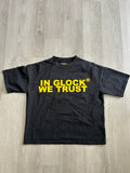 In Glock We Trust Black & Yellow tee