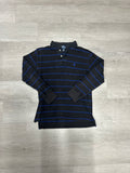 Youth Black Blue Stripe Polo Ralph Lauren Longsleeve
