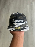 Pre-Owned Supreme Snow Camo Paris Fitted Hat