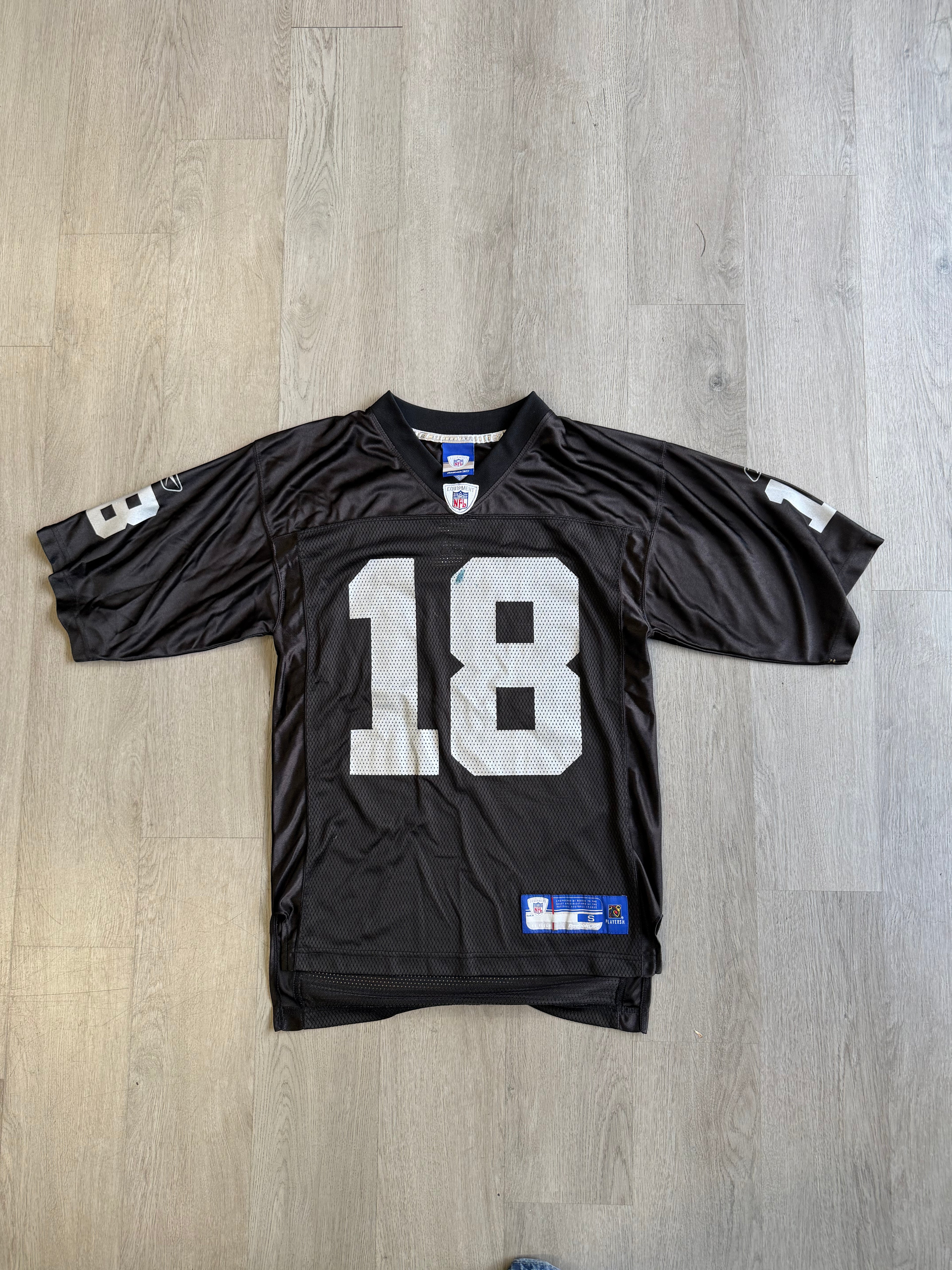 Vintage Reebok Oakland Raiders Moss Football Jersey
