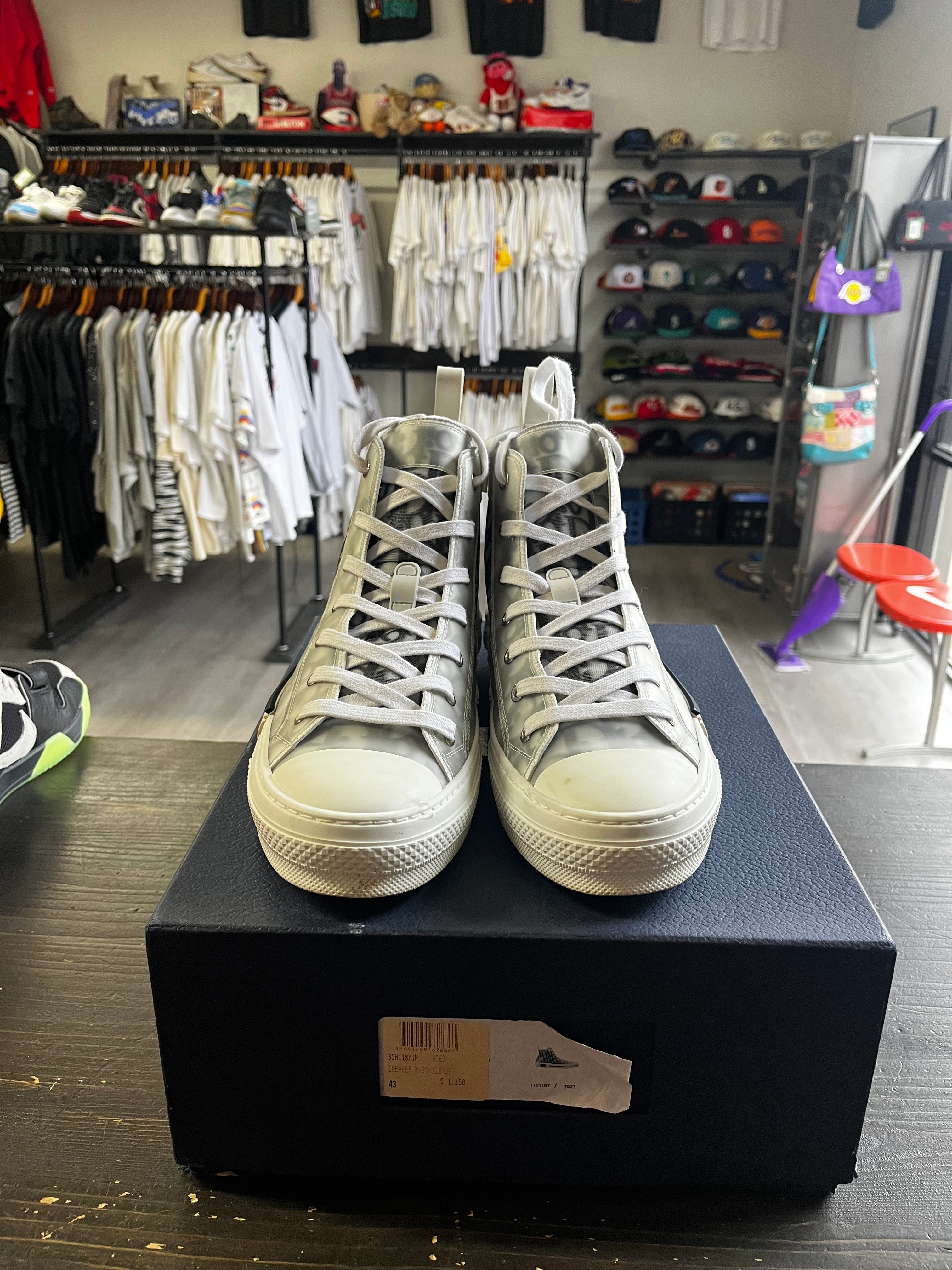 Pre-Owned Dior B23 High Top Logo Oblique