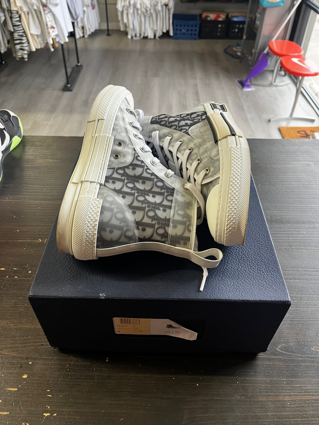 Pre-Owned Dior B23 High Top Logo Oblique