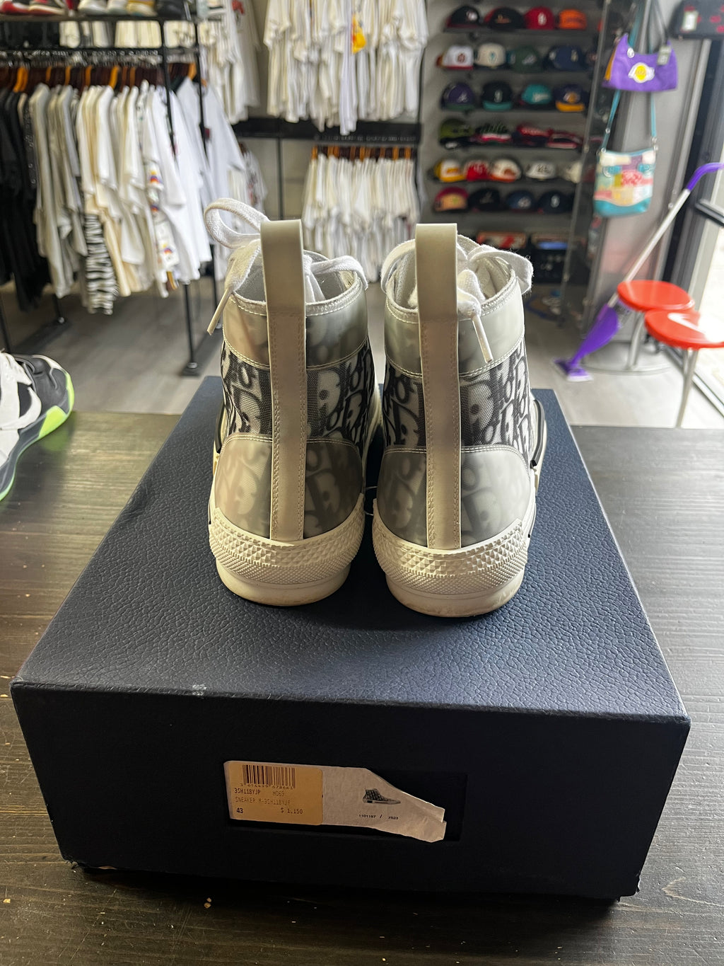 Pre-Owned Dior B23 High Top Logo Oblique