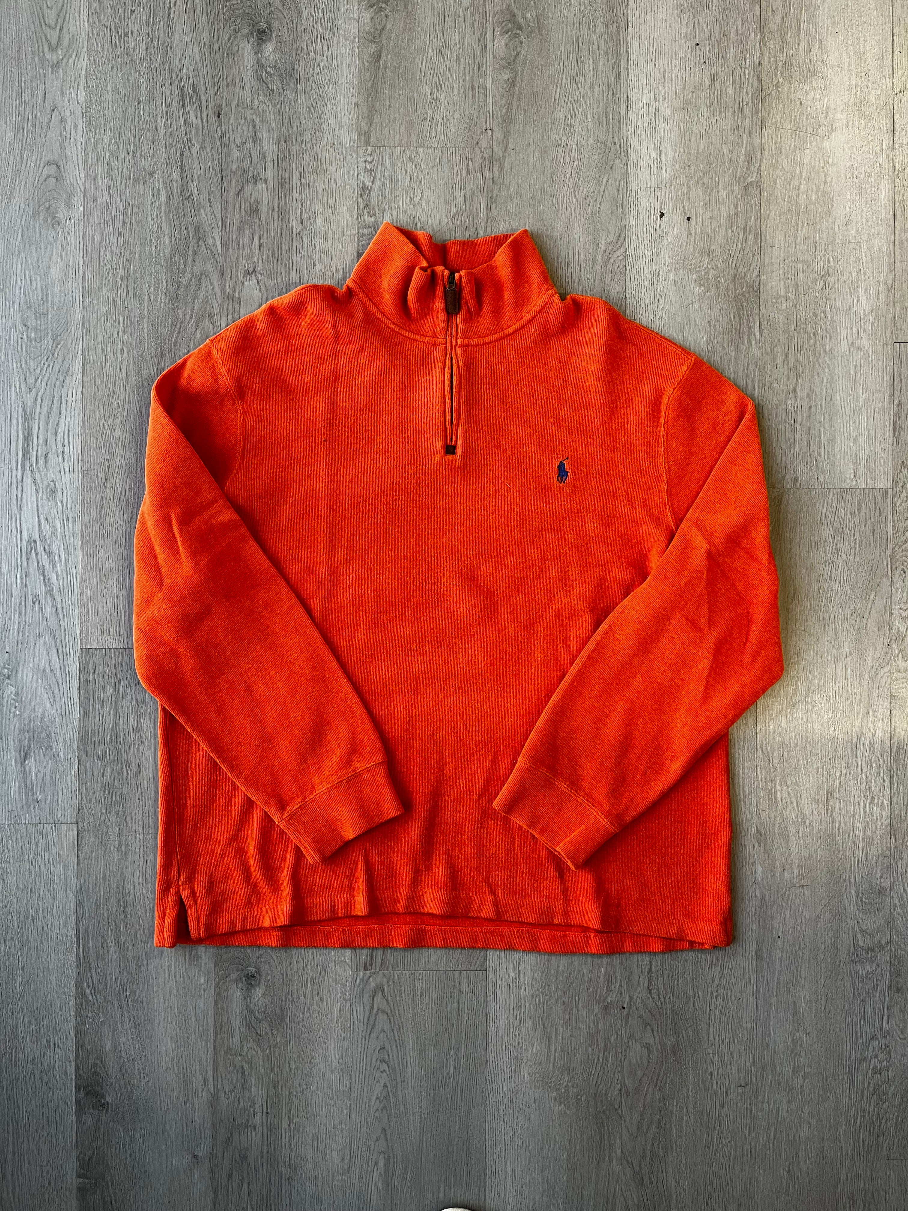 Polo Ralph Lauren Orange Quarter Zip Sweater