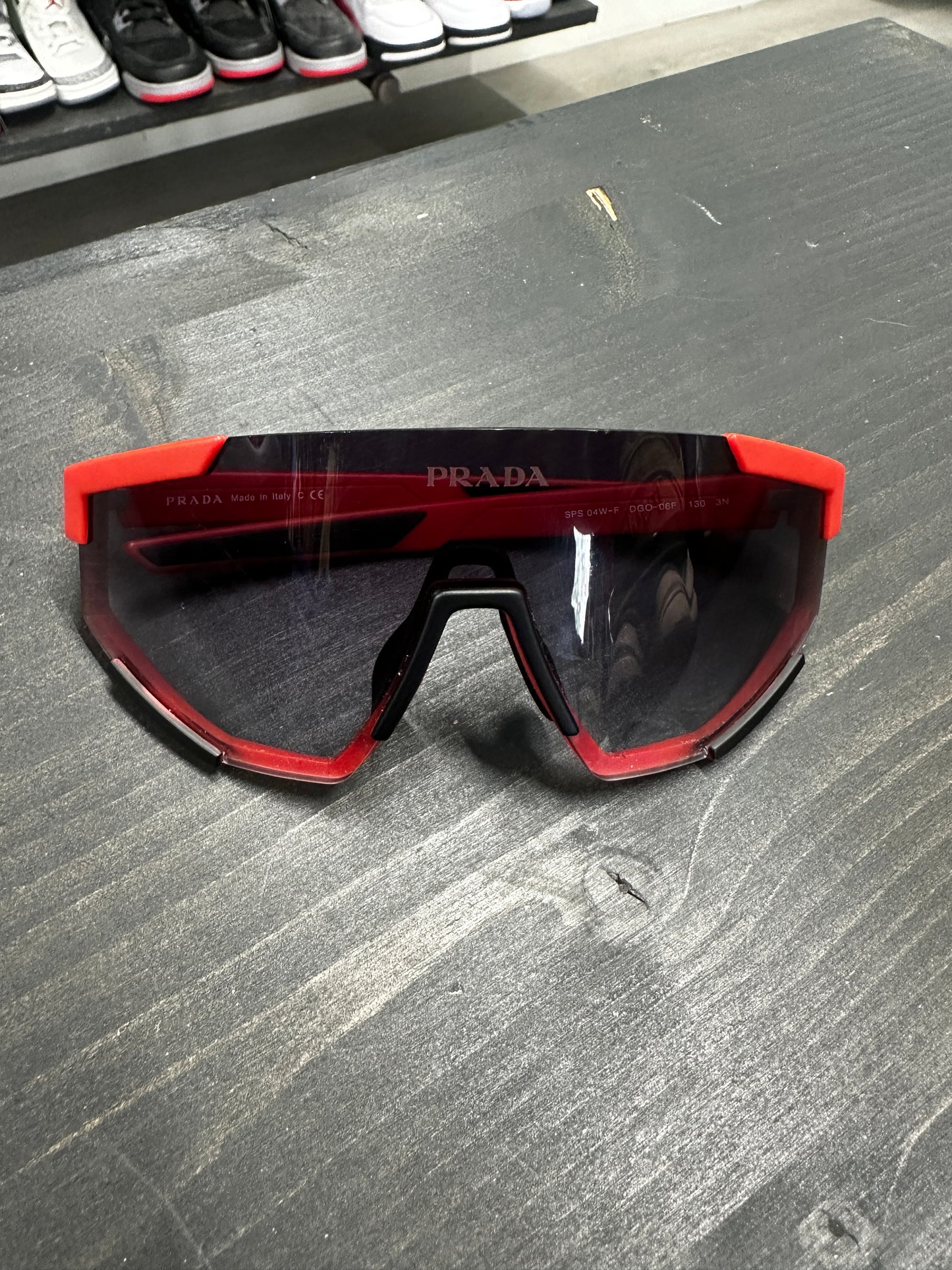 Pre-Owned Prada Linea Rossa PS 04WS Sunglasses