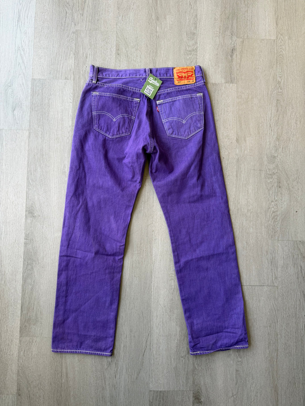 Levi 501 Purple Jeans