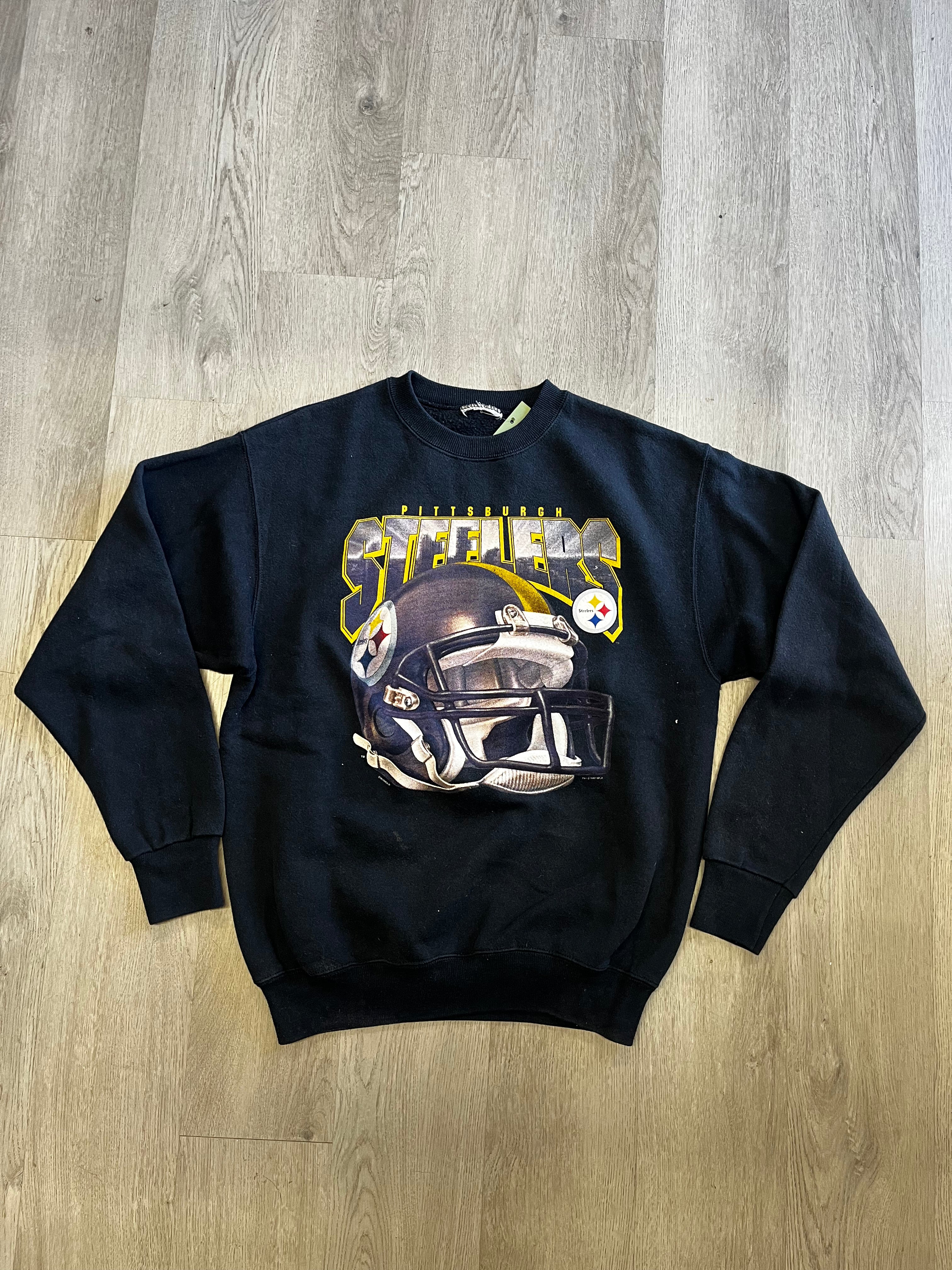 Vintage NFL Pittsburgh Steelers Big Helmet Crewneck