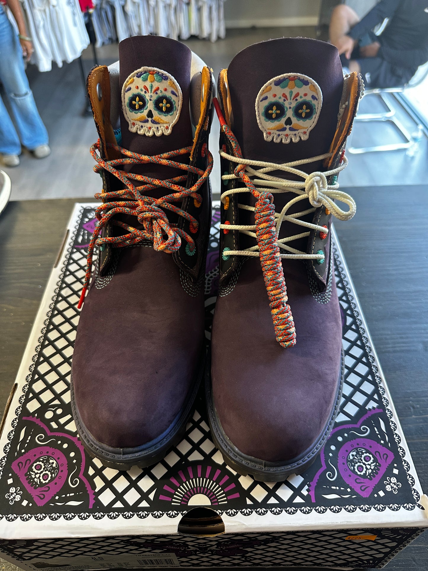 Pre-Owned Timberland Heritage Dia Los Muertos 6 Inch Boot