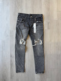 Purple Brand Grey Slim Distressed Jeans