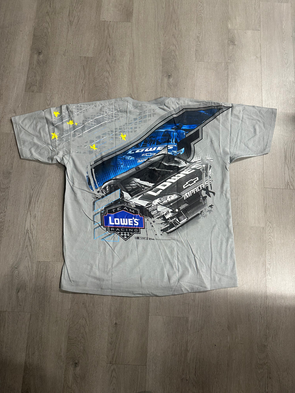 Grey Vintage Chase Authentics Jimmie Johnson #48 Lowes NASCAR Tee