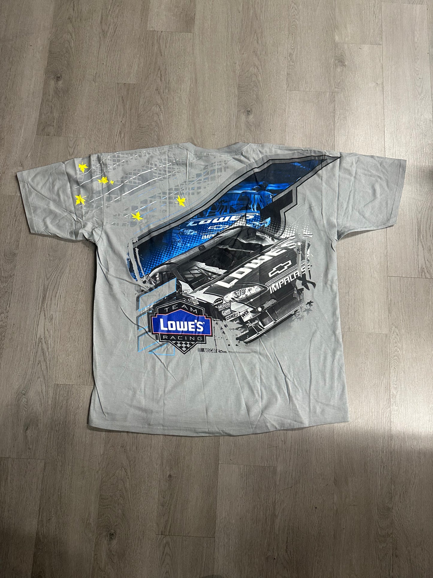 Grey Vintage Chase Authentics Jimmie Johnson #48 Lowes NASCAR Tee