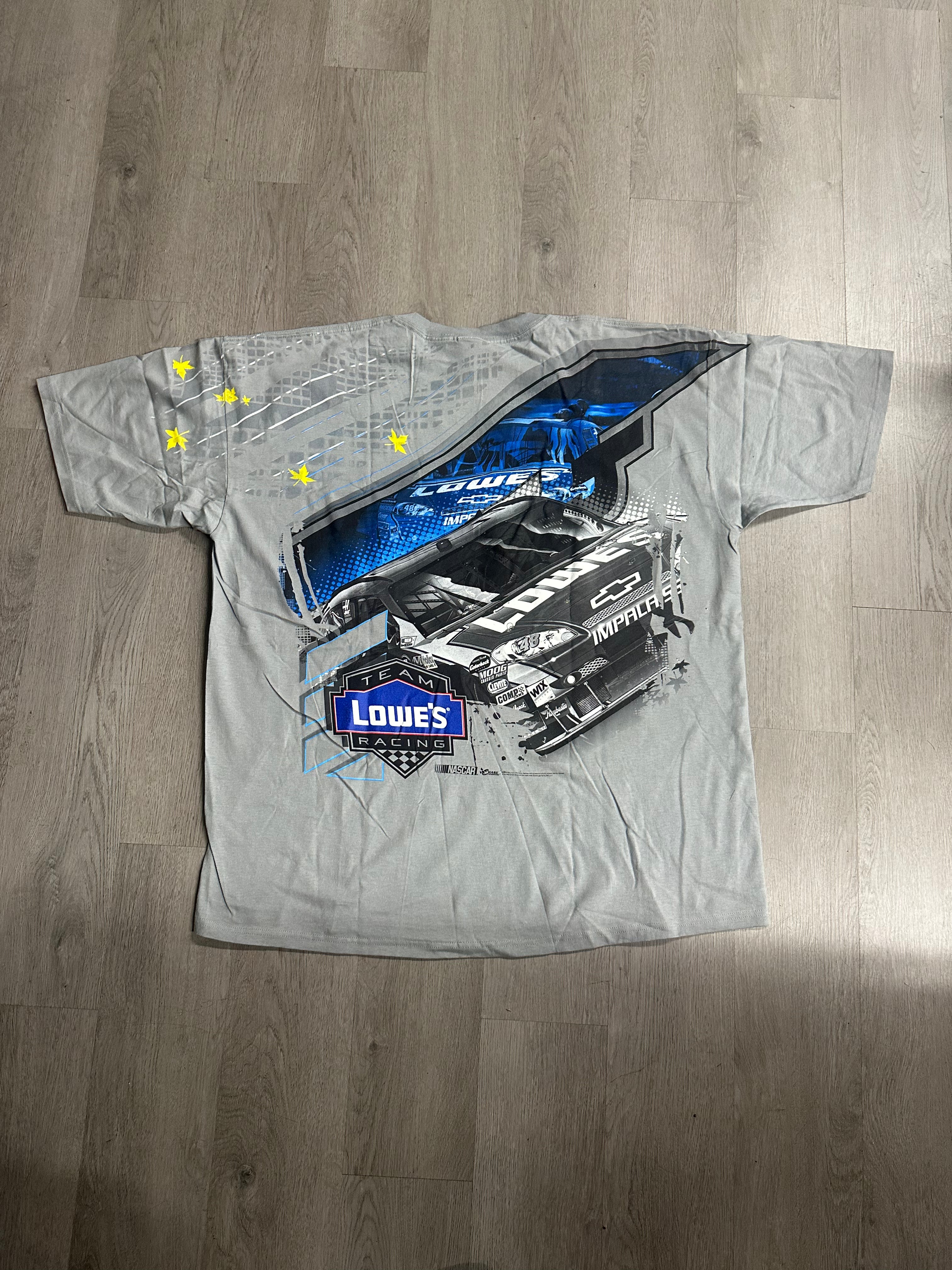 Grey Vintage Chase Authentics Jimmie Johnson #48 Lowes NASCAR Tee