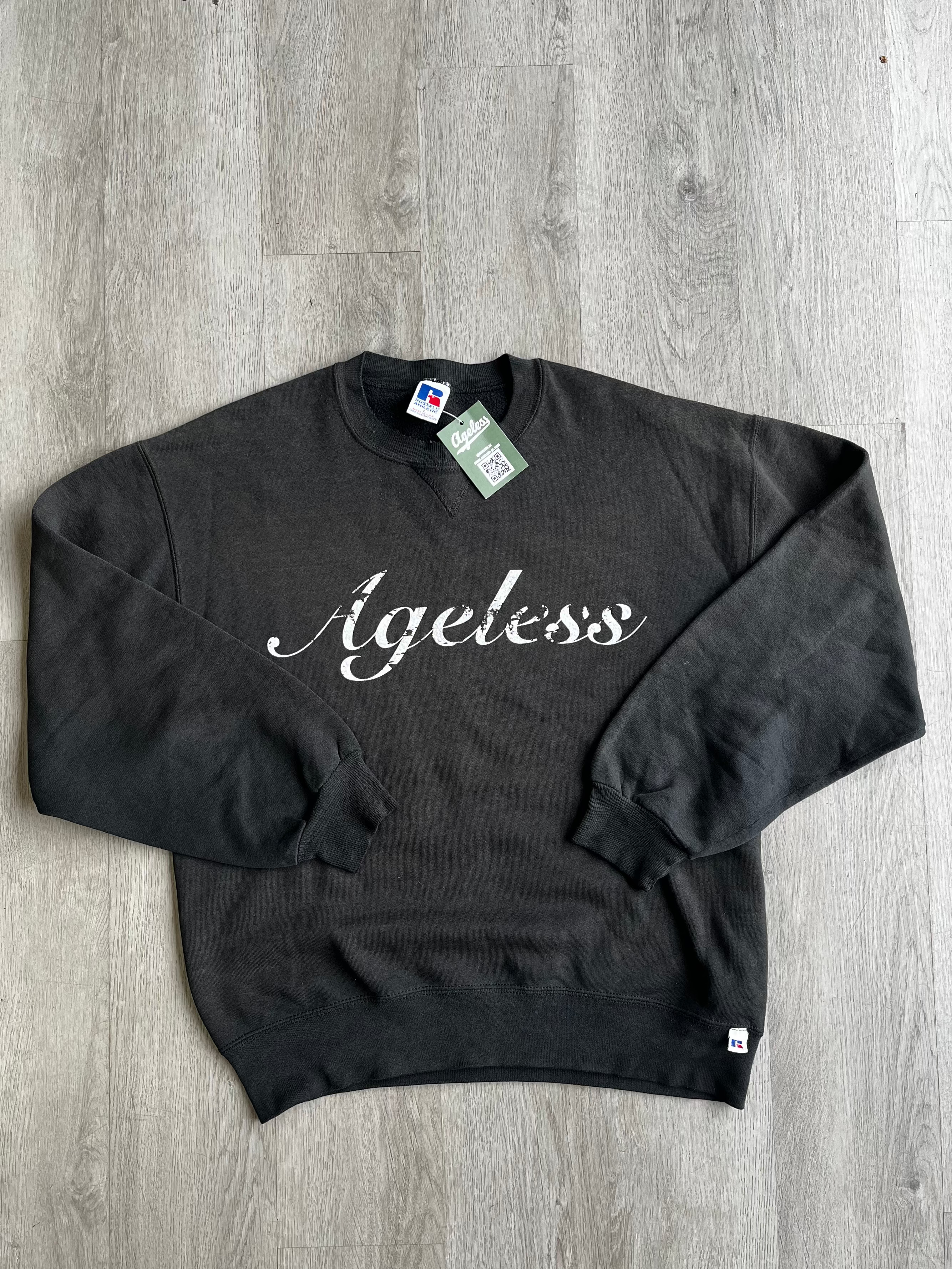 Vintage Russell Ageless Black Script Sweatshirt