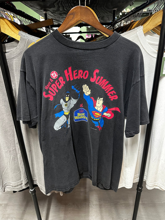 1997 Superman and Batman Super Hero Summer Tee