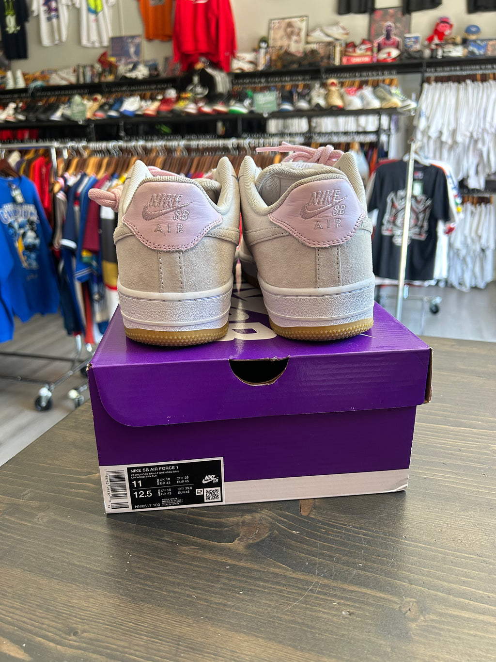 Pre-Owned Nike Air Force 1 Low SB Light Orewood Brown Pink