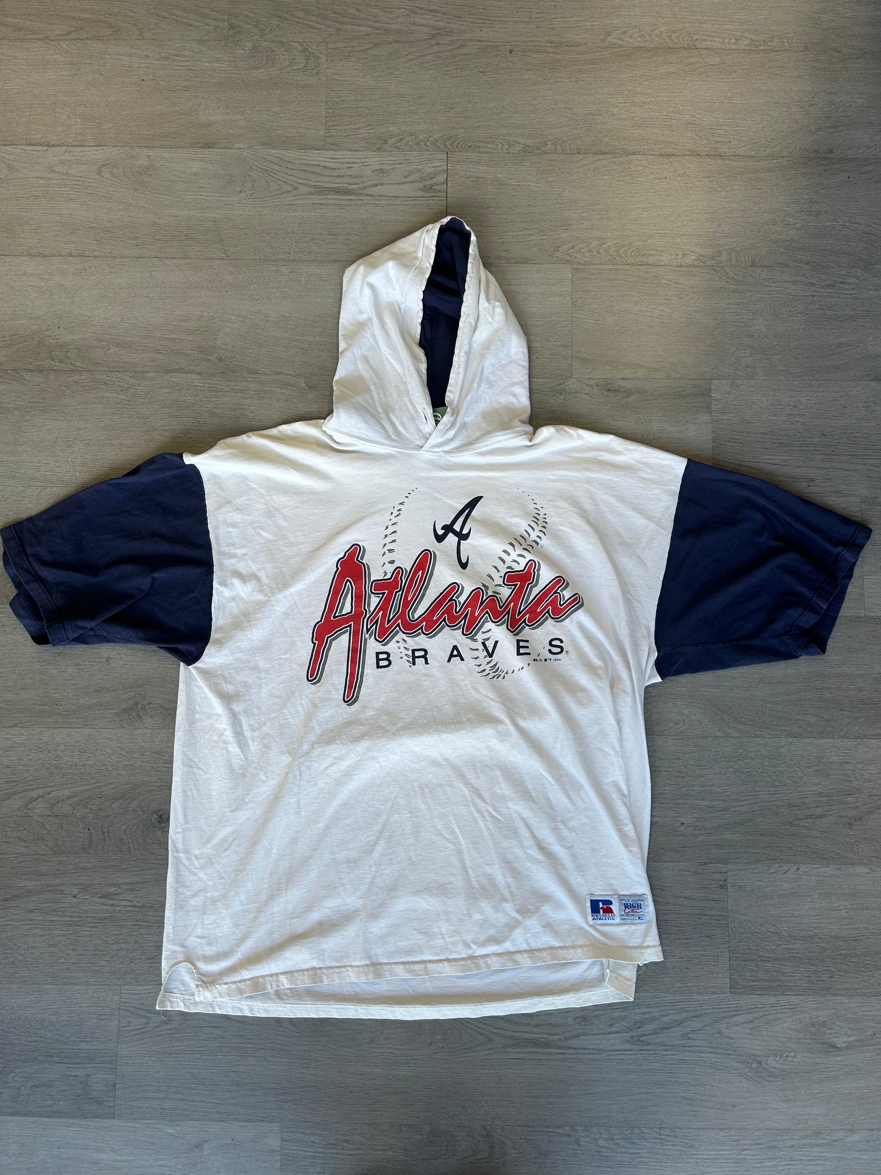 Vintage Hooded Atlanta Braves Tee