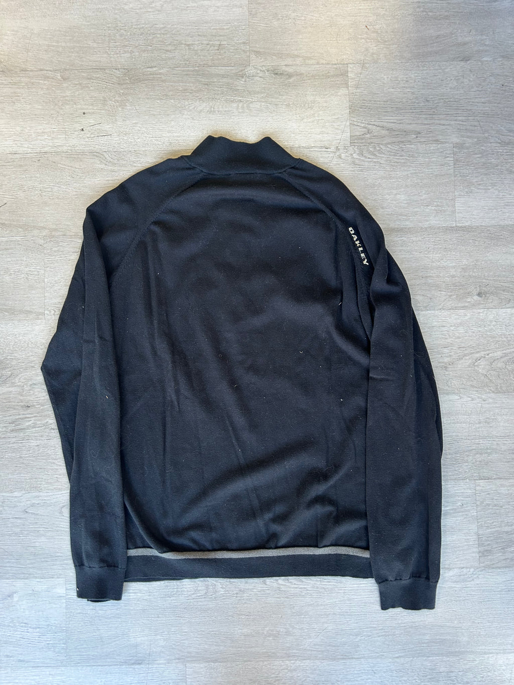Vintage Black Oakley Quarter Zip Sweatshirt