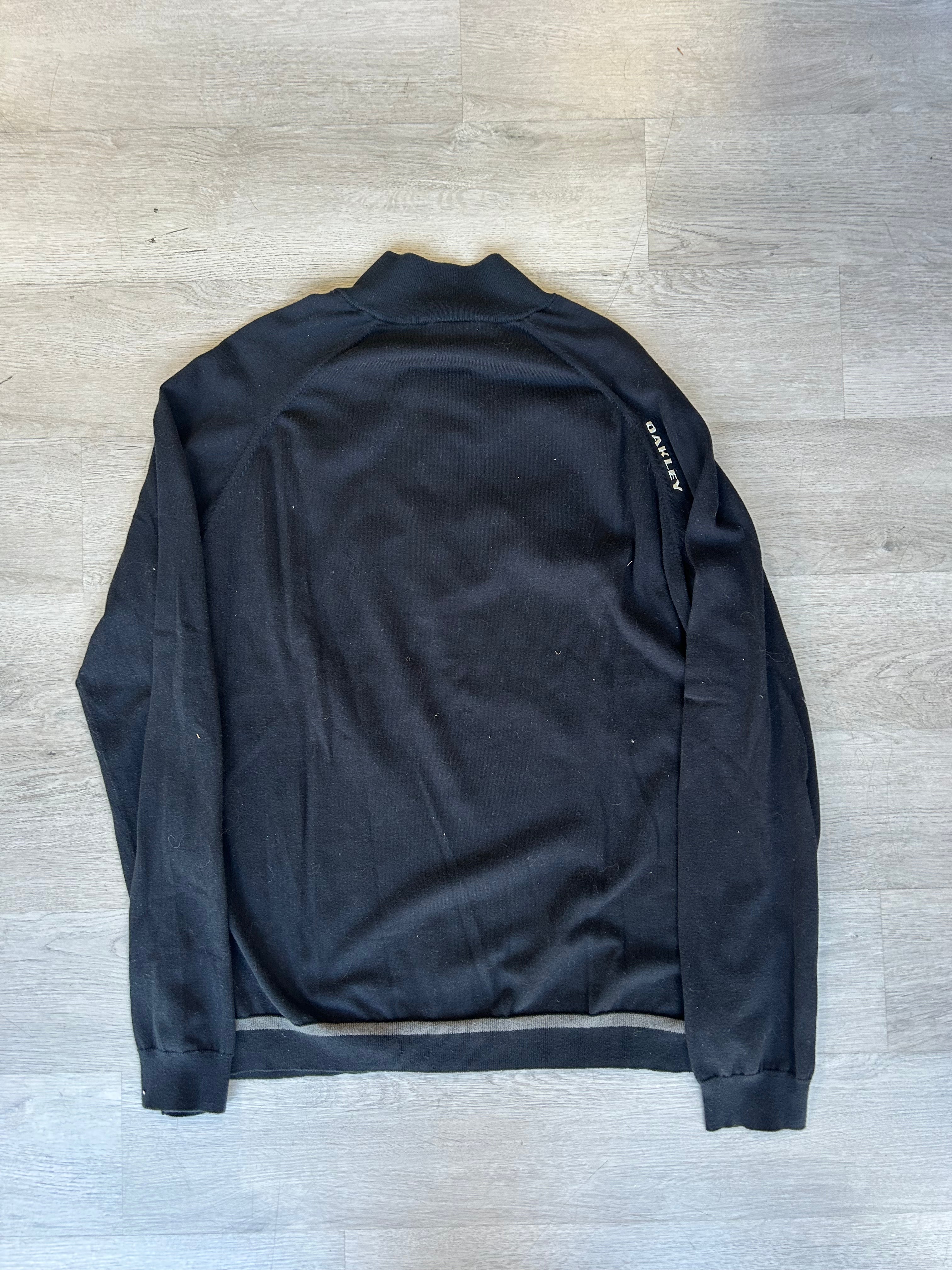 Vintage Black Oakley Quarter Zip Sweatshirt