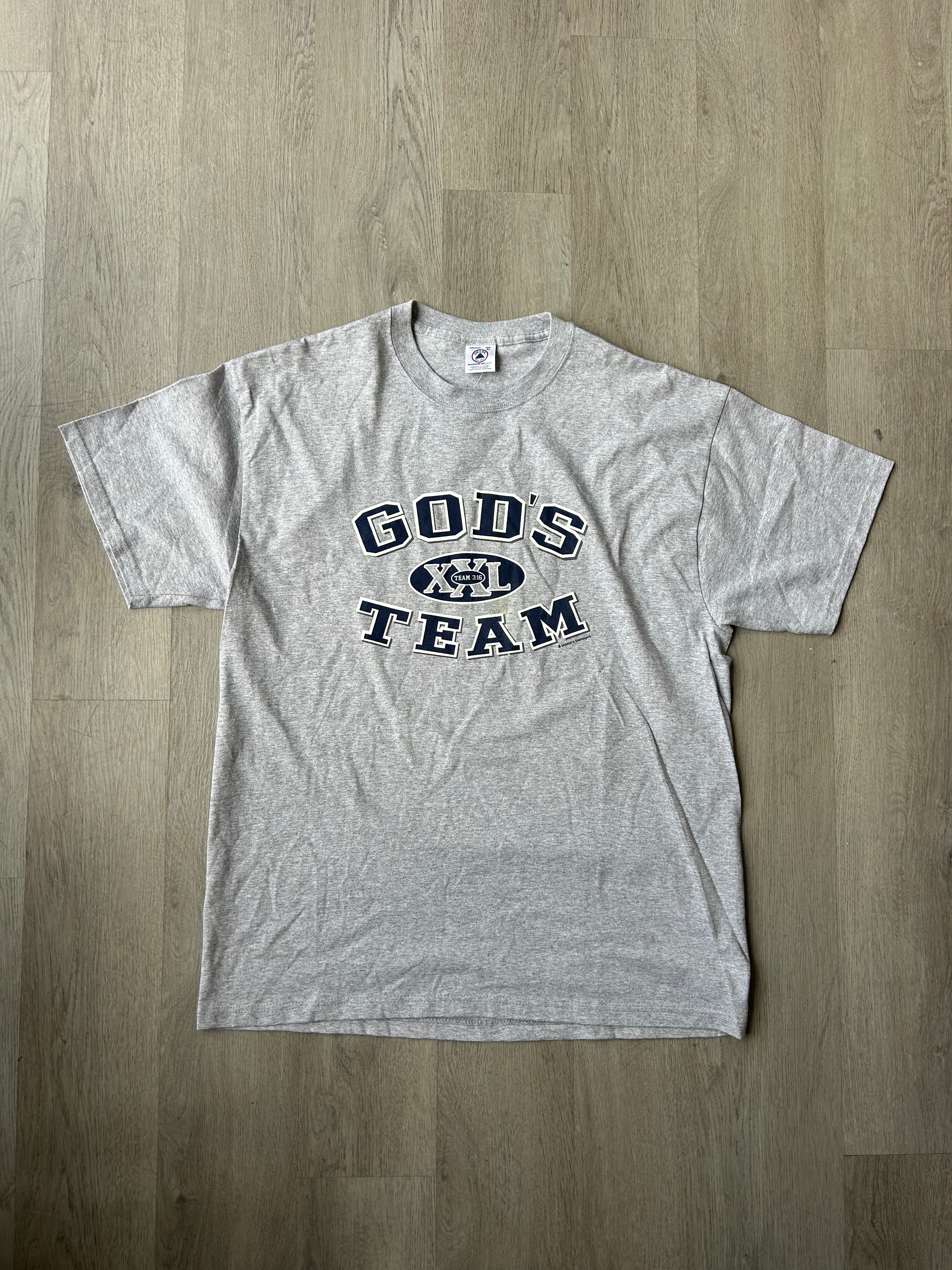 Vintage Heather Grey Gods Team Tee
