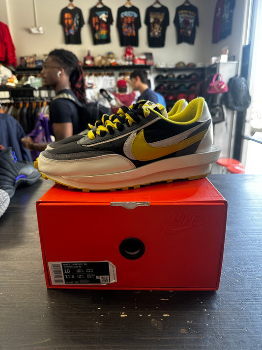Pre-Owned Nike LD Waffle Sacai Undercover Black Bright Citron
