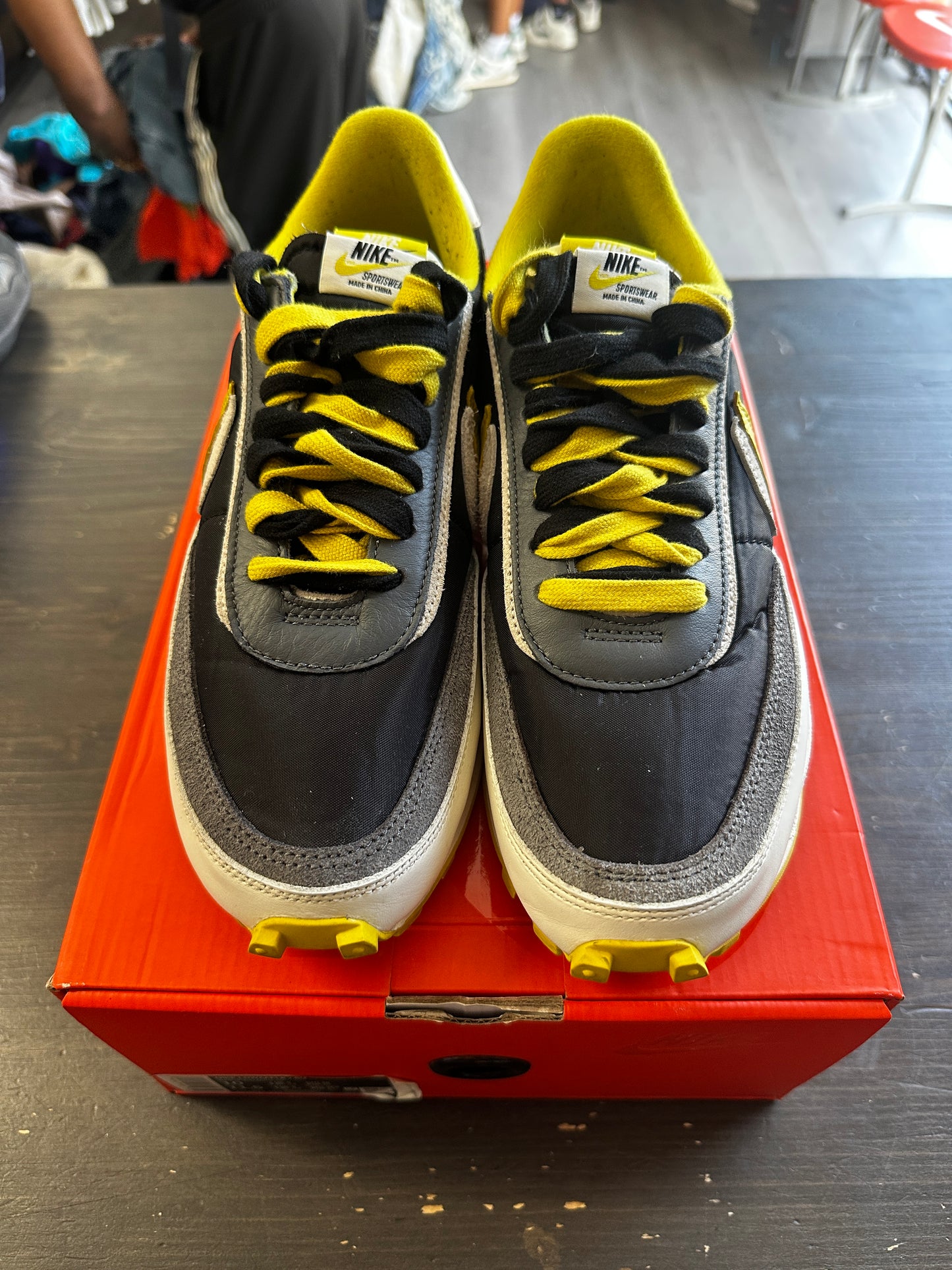 Pre-Owned Nike LD Waffle Sacai Undercover Black Bright Citron