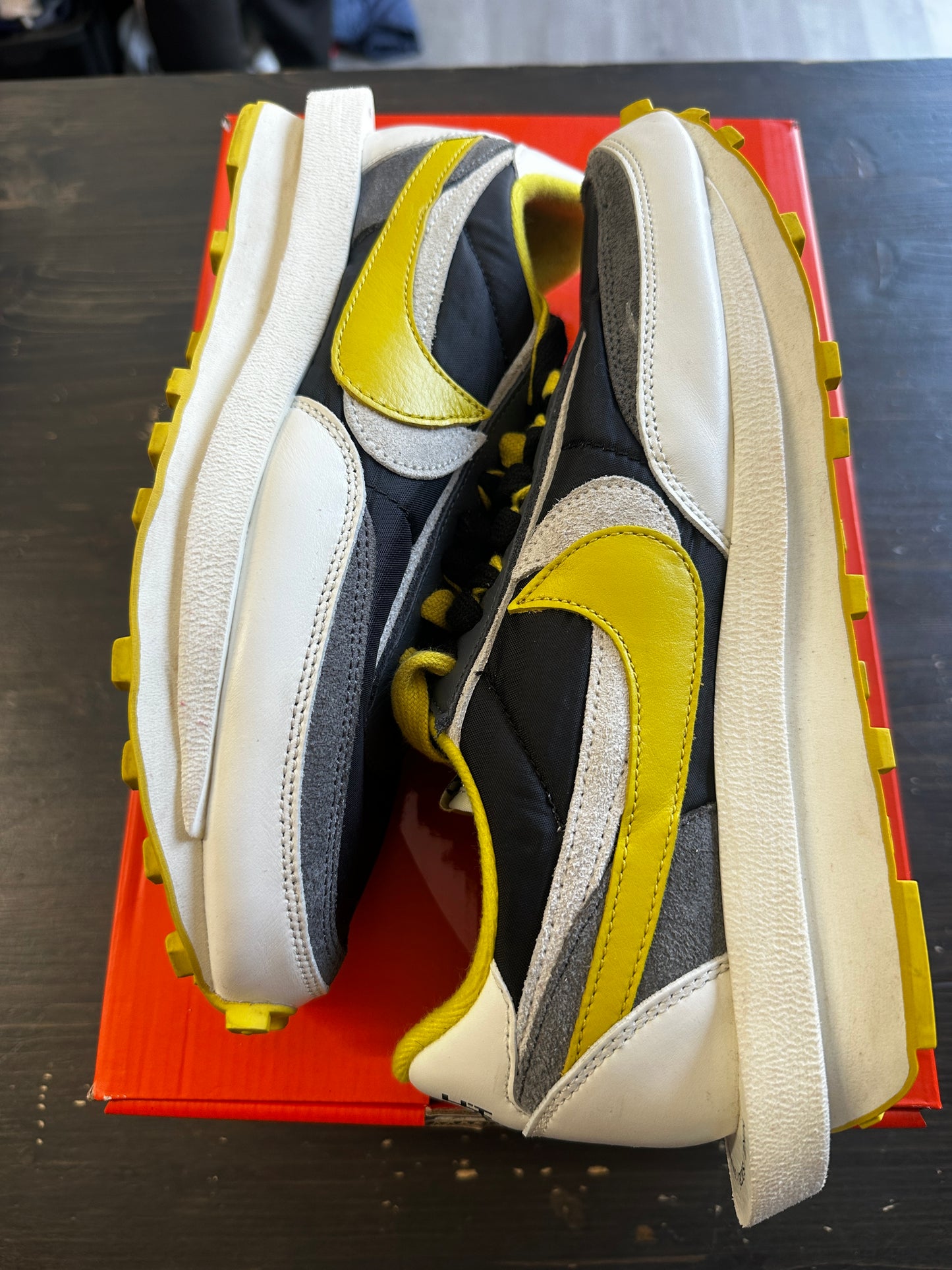 Pre-Owned Nike LD Waffle Sacai Undercover Black Bright Citron
