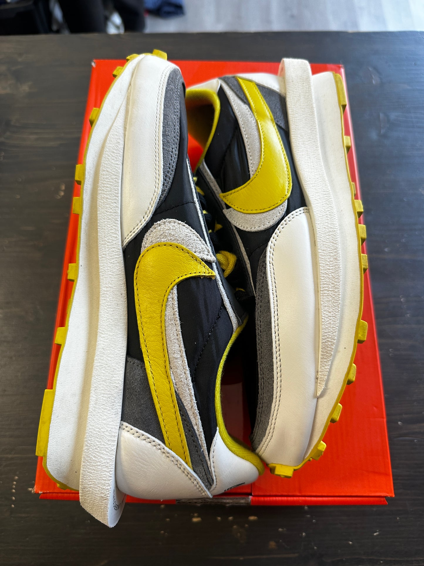 Pre-Owned Nike LD Waffle Sacai Undercover Black Bright Citron