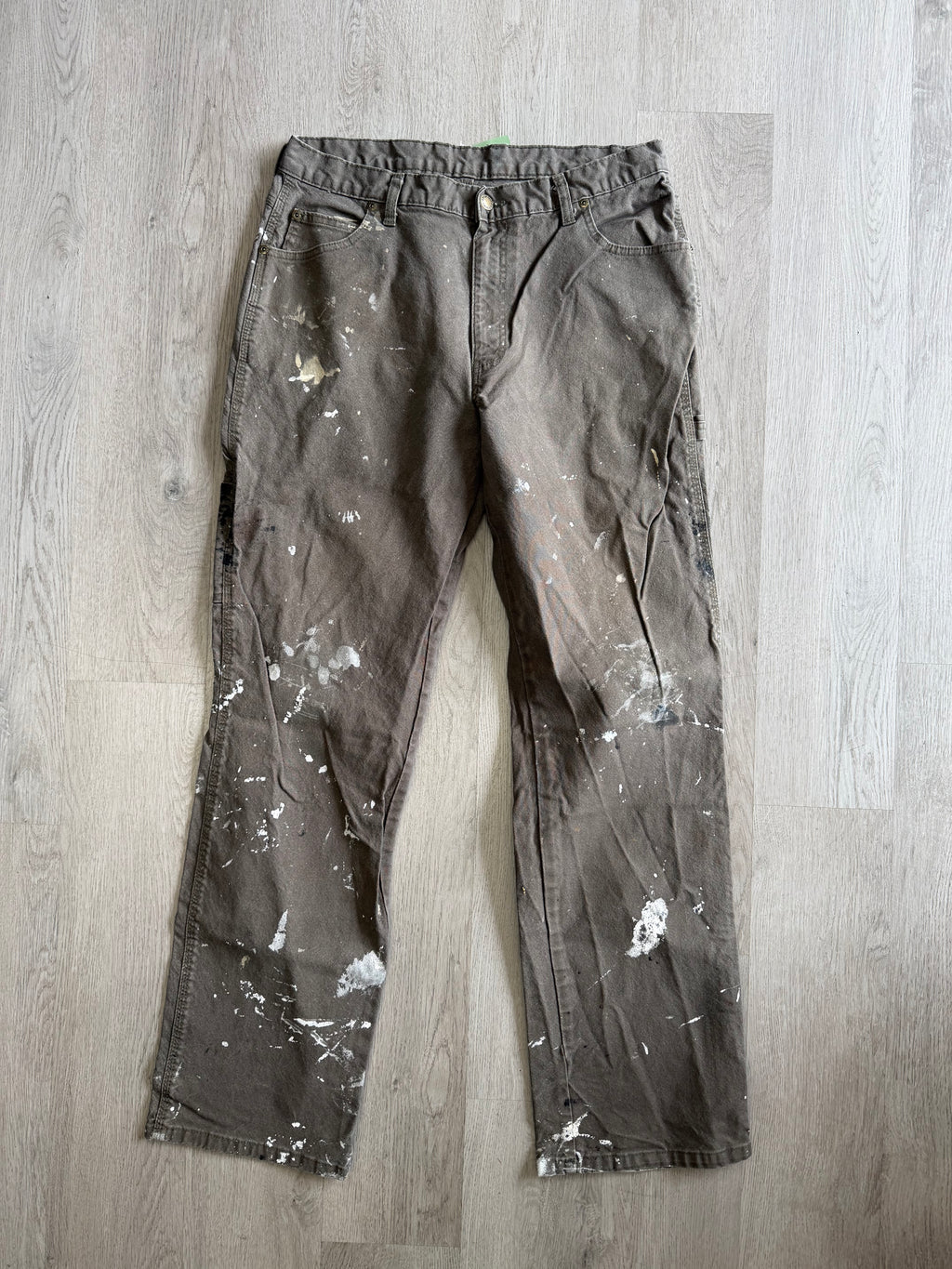 Dickies Green Paint Splatter Pants