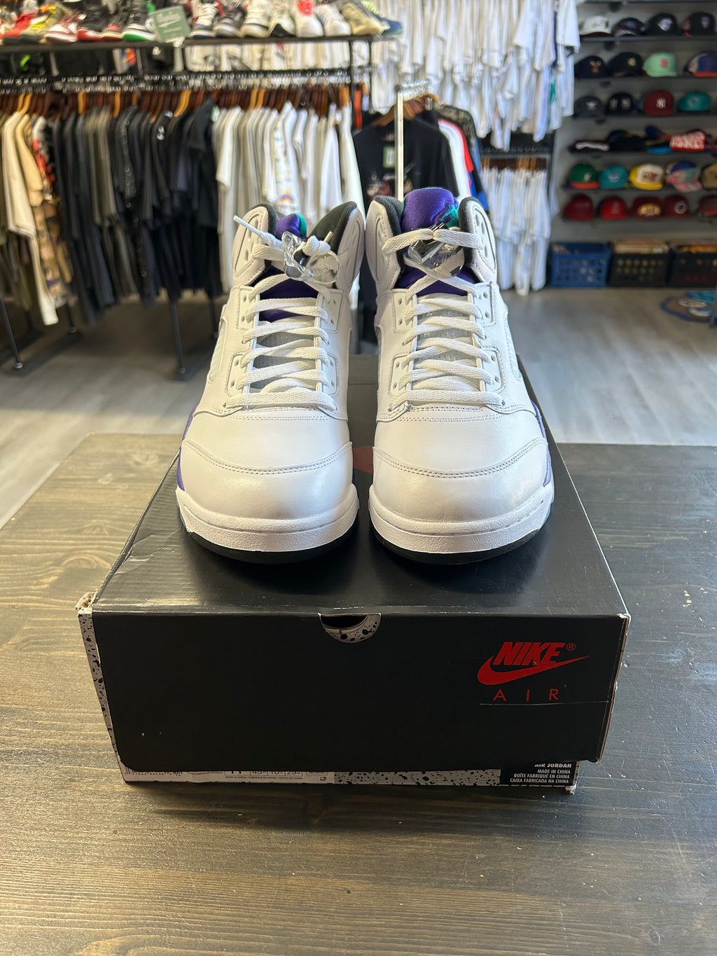 Pre-owned Air Jordan 5 Retro Grape