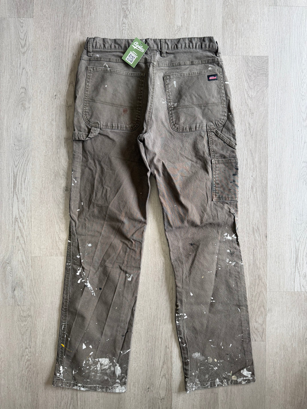 Dickies Green Paint Splatter Pants
