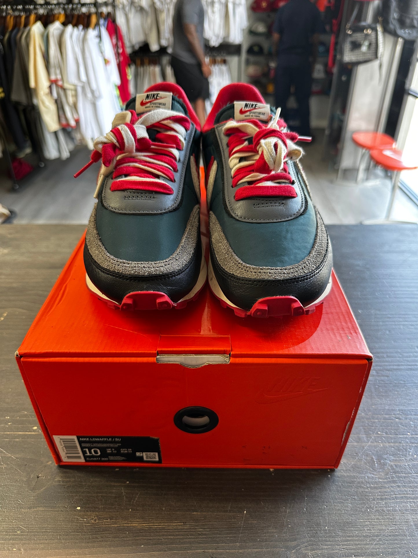 Pre-Owned Nike LD Waffle Sacai Undercover Midnight Spruce University Red