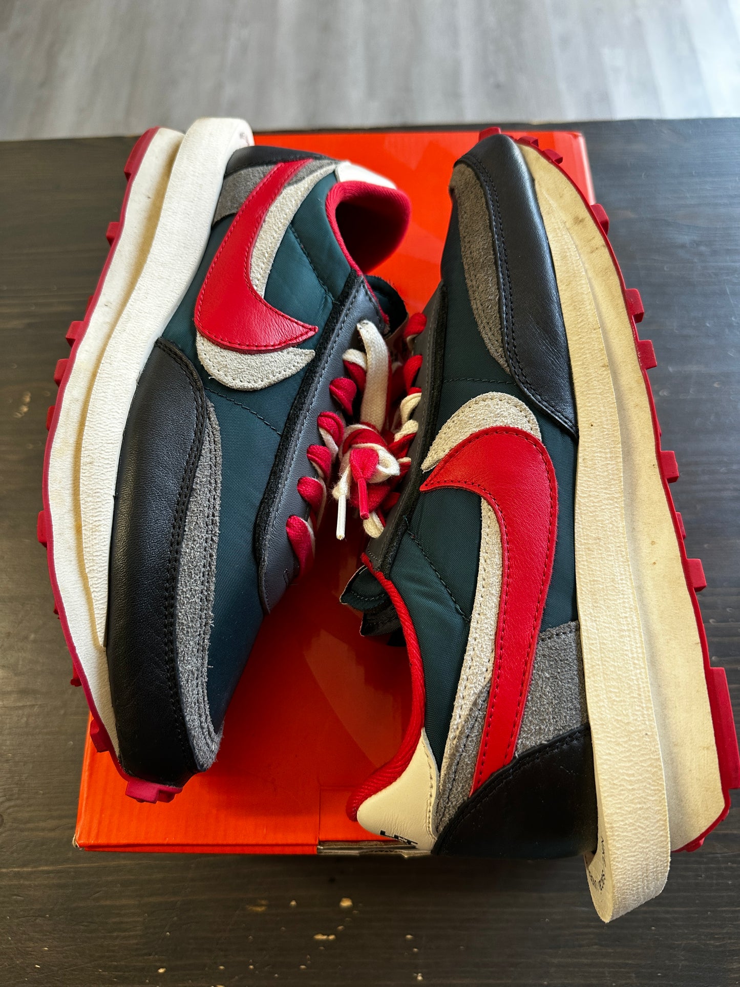 Pre-Owned Nike LD Waffle Sacai Undercover Midnight Spruce University Red