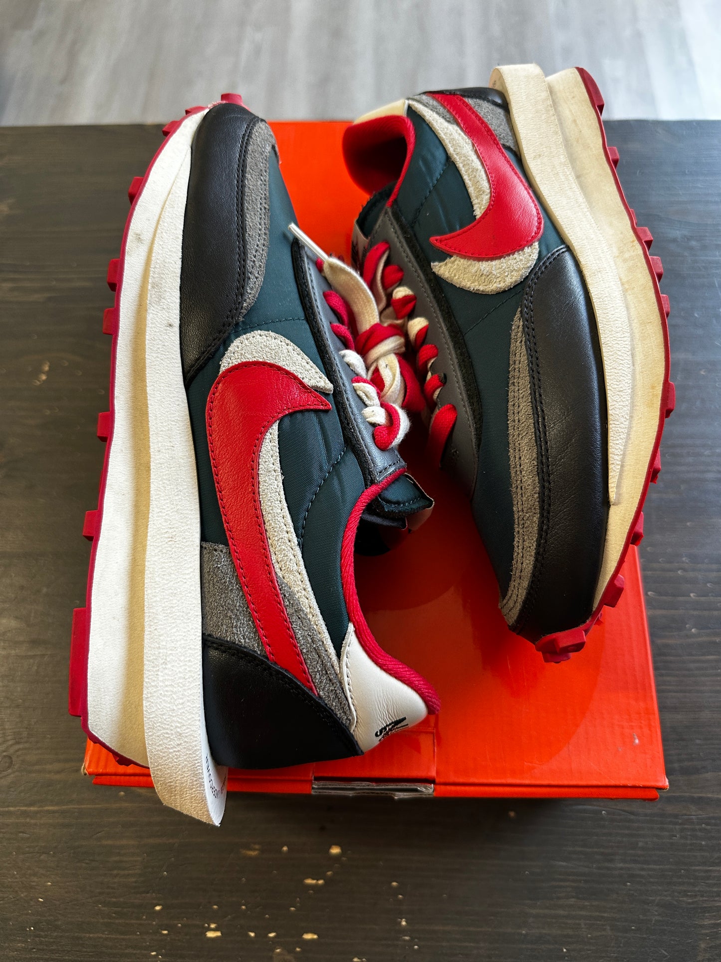 Pre-Owned Nike LD Waffle Sacai Undercover Midnight Spruce University Red