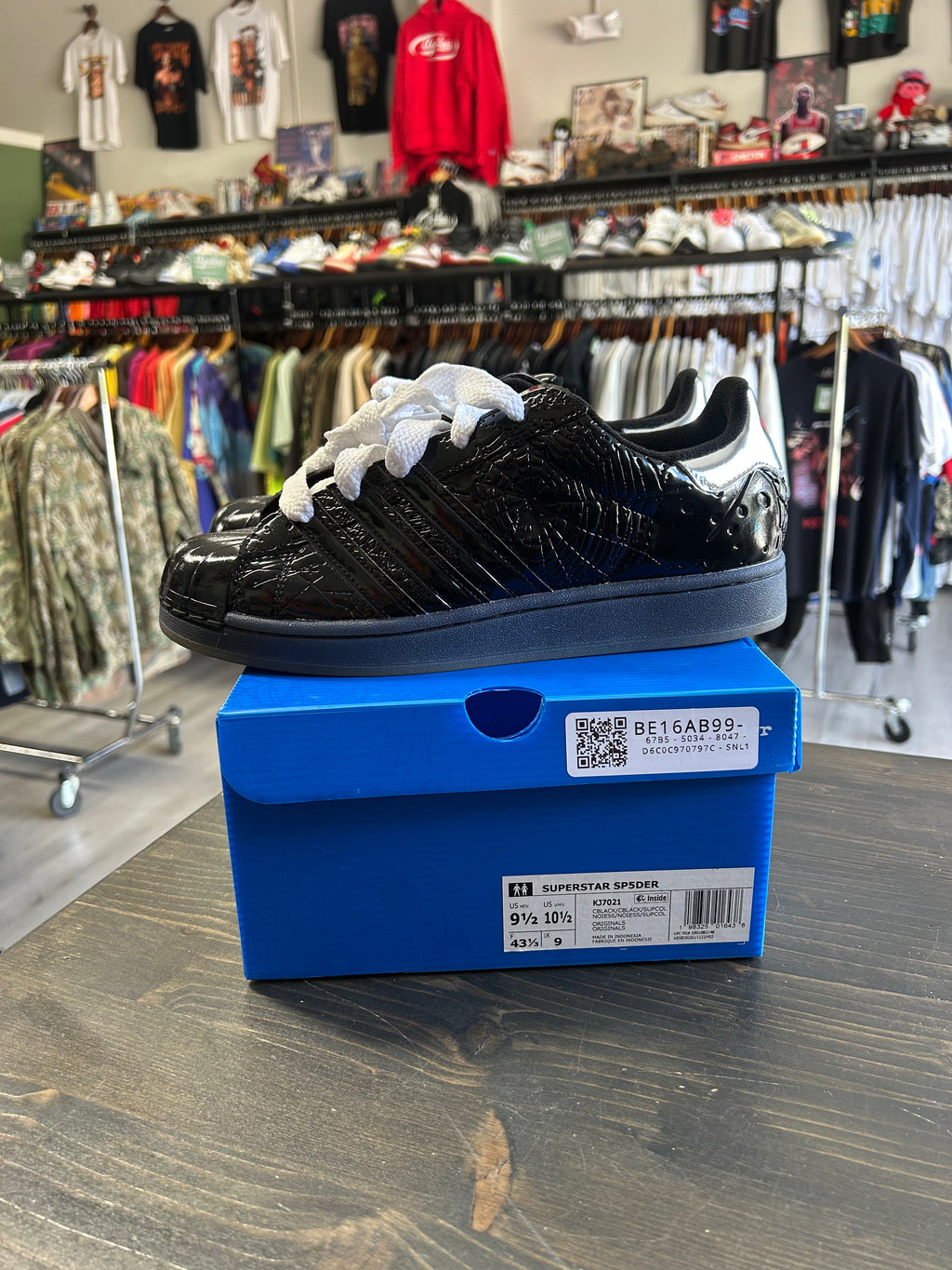 Pre-owned Sp5der x Adidas Superstar Black