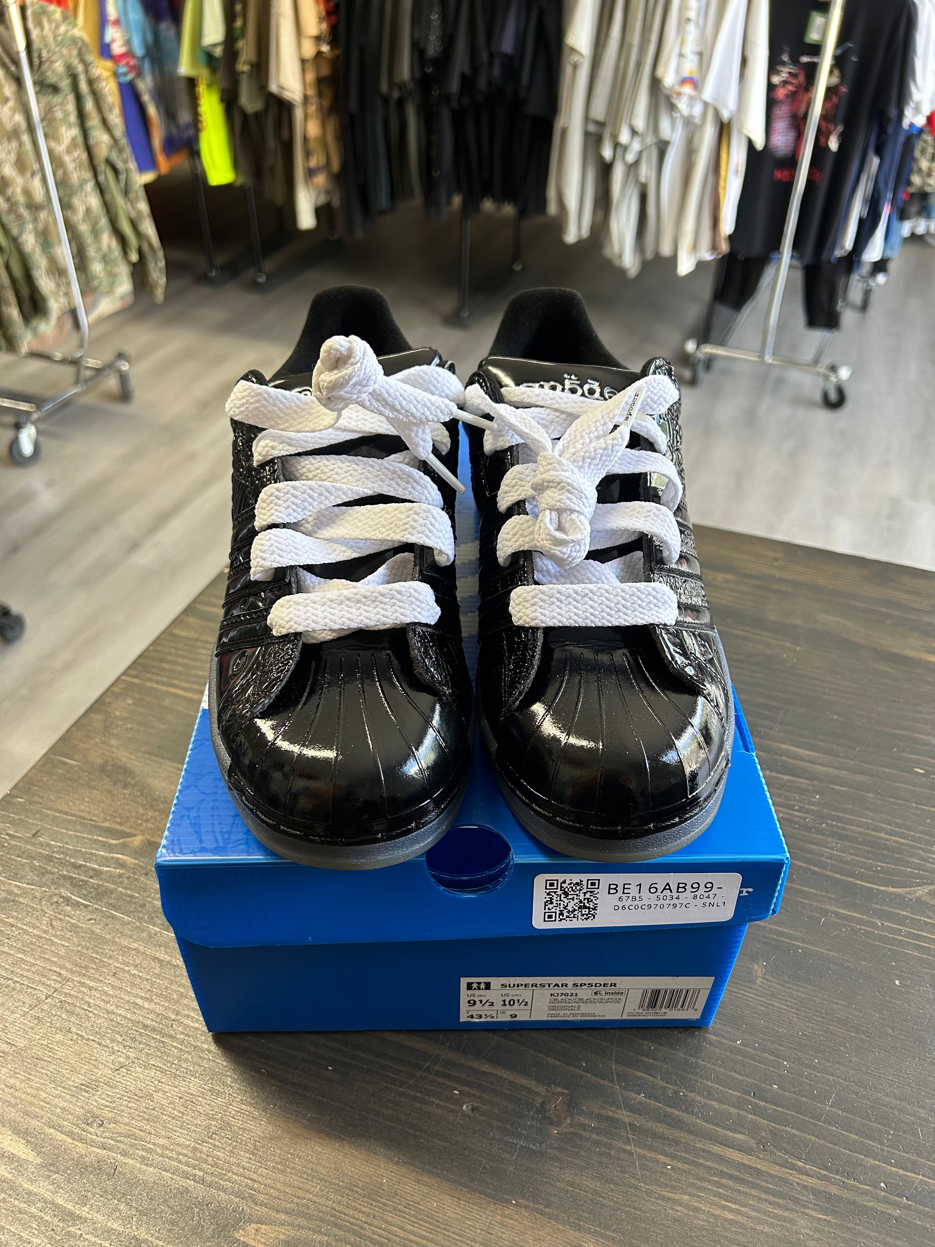 Pre-owned Sp5der x Adidas Superstar Black