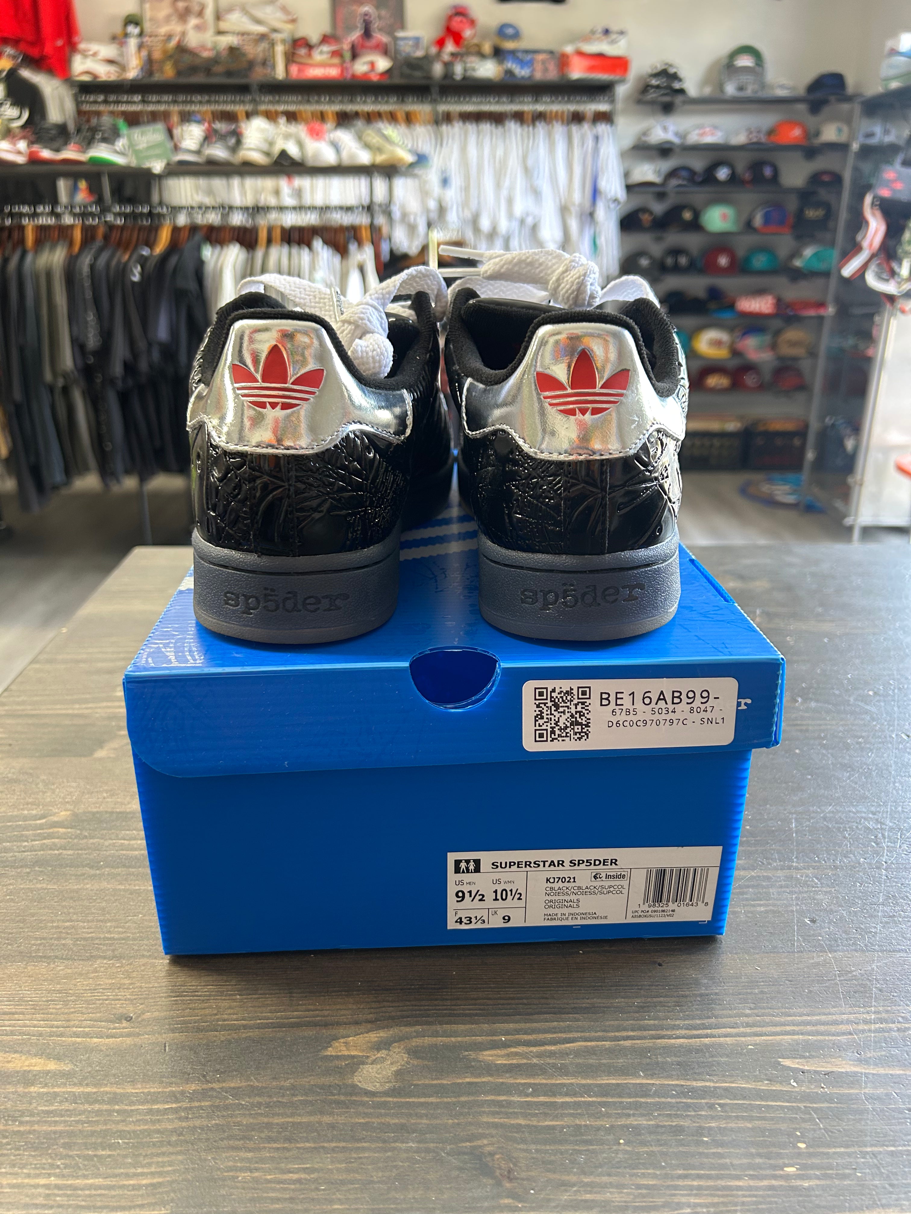 Pre-owned Sp5der x Adidas Superstar Black