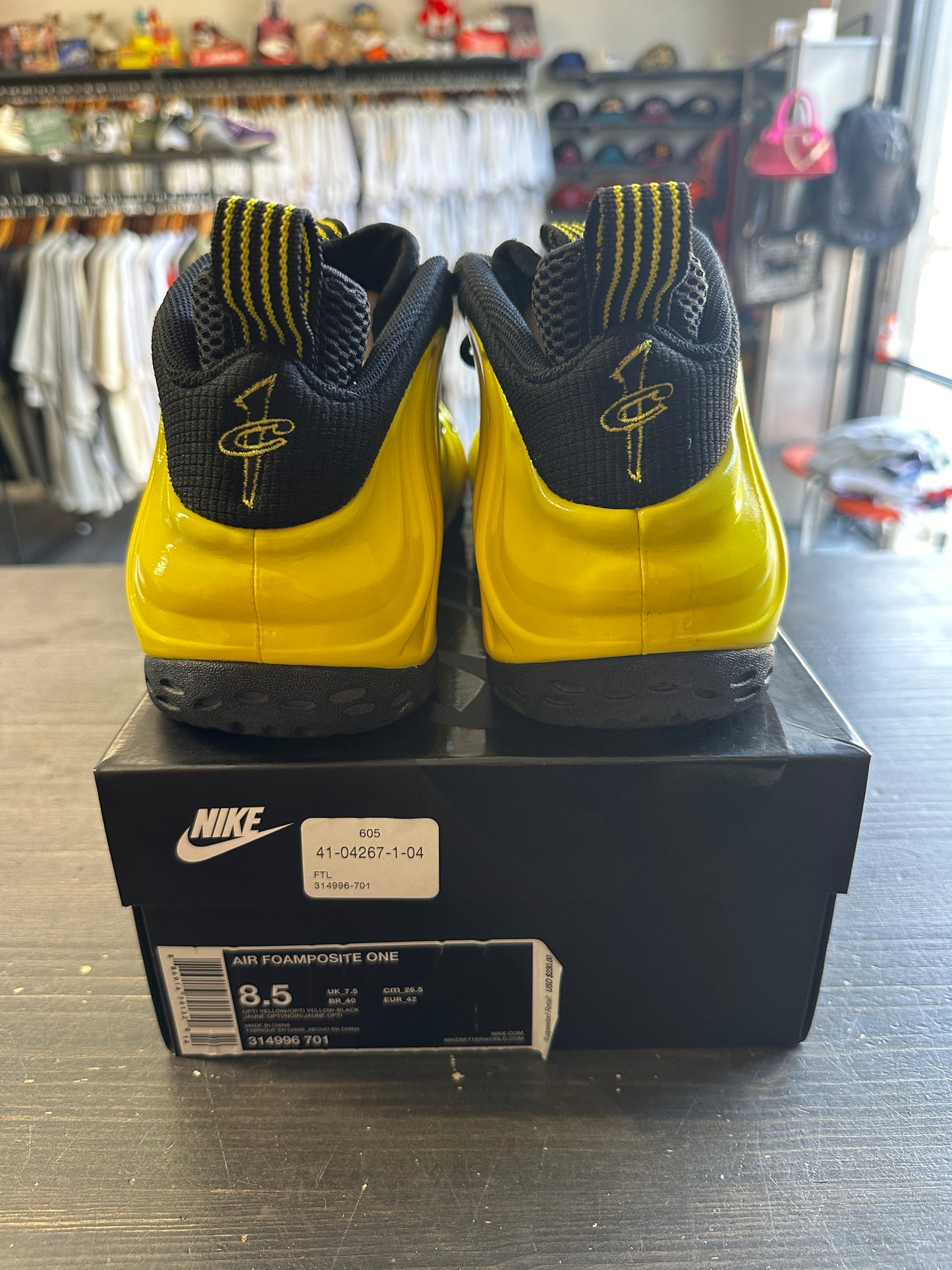 Pre-Owned Nike Air Foamposite One Wu-Tang Optic Yellow