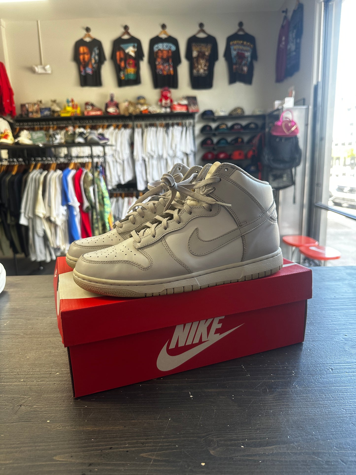 Pre-Owned Nike Dunk High Retro White Vast Grey