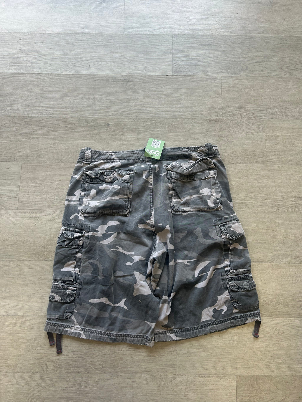 Vintage Gray Camo Shorts