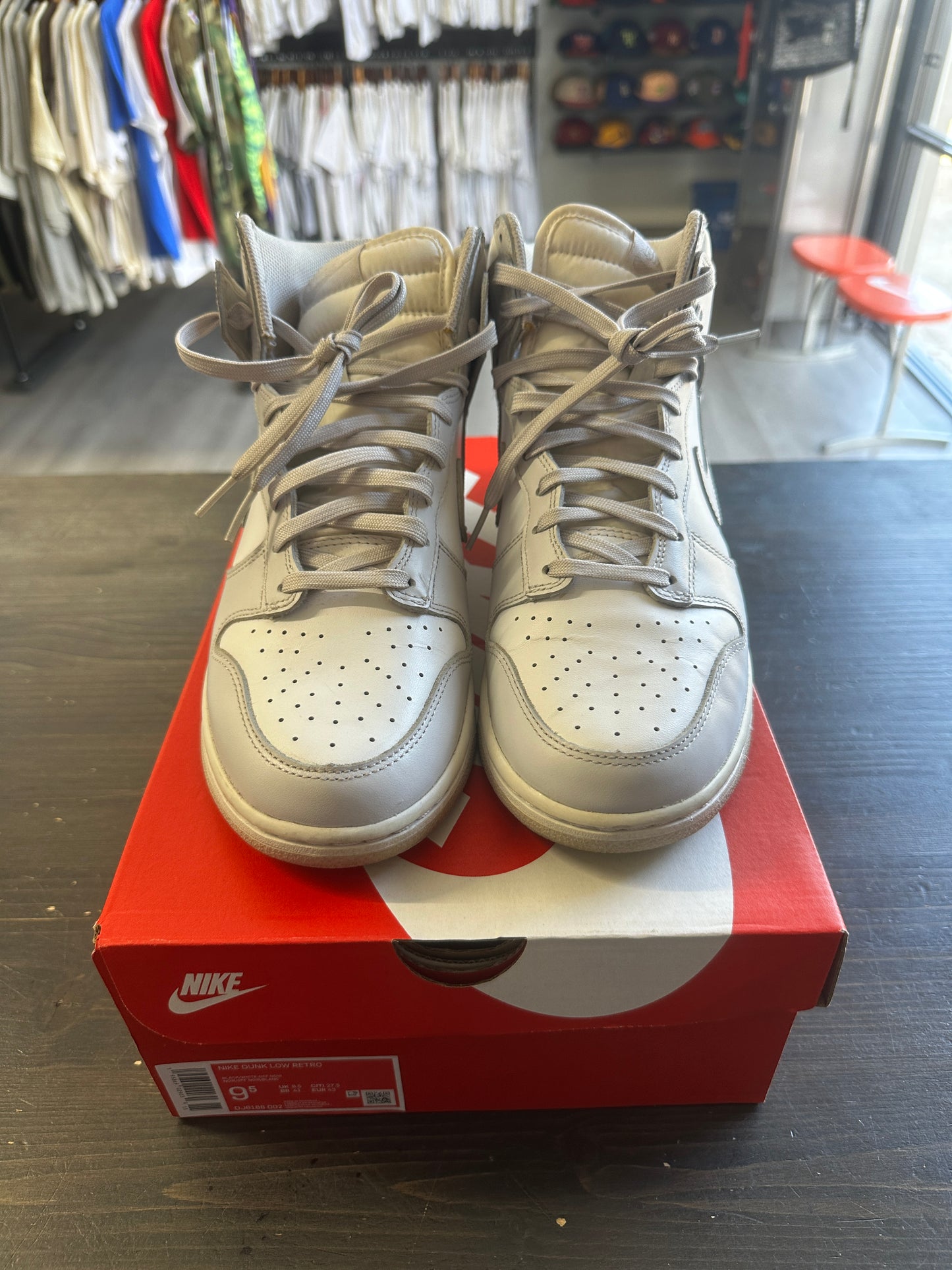 Pre-Owned Nike Dunk High Retro White Vast Grey