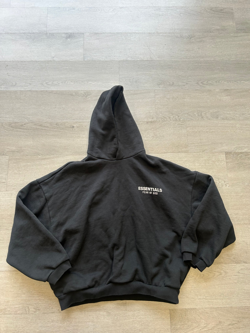 Pre-owned Fear of God Essentials Black Fleece Hoodie